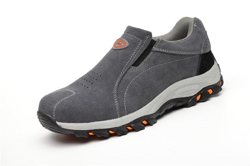 Steel toecap women men work & safety boots genuine leather steel mid sole man woman shoes