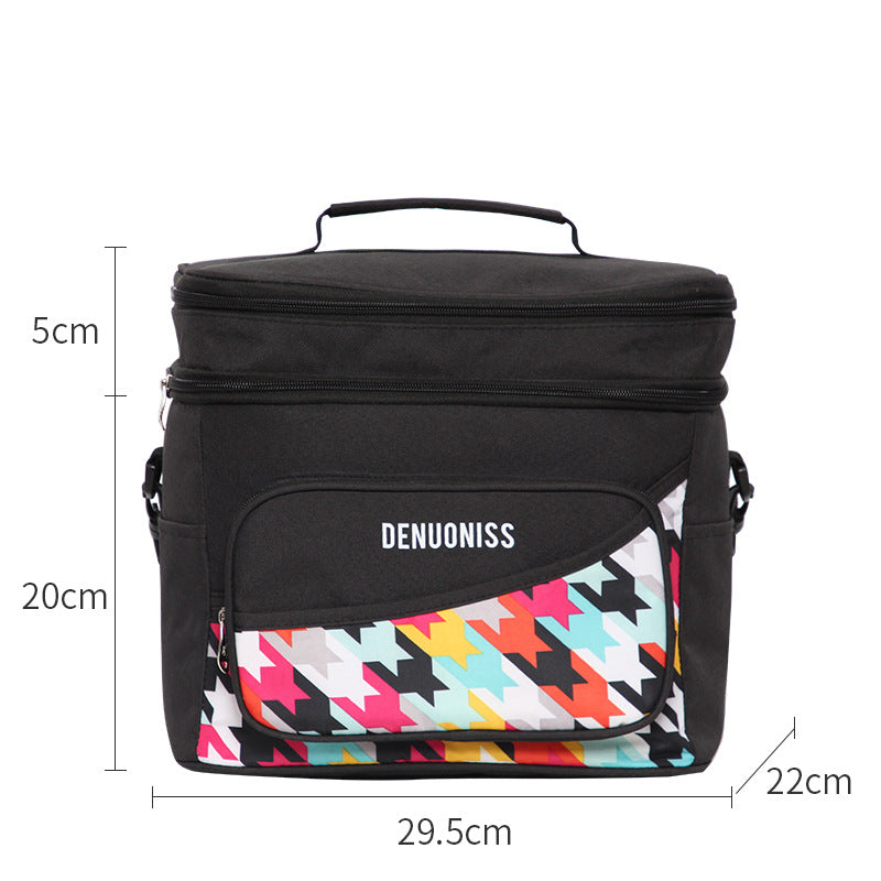 Innovative waterproof aluminum foil insulation bag refrigerated leak-proof ice pack multi-functional lunch box bag large capacity meal bag